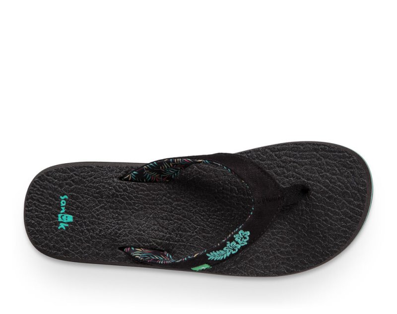 Sanuk Yoga Paradise 2 Women's Flip Flops Black | Canada 5ILH